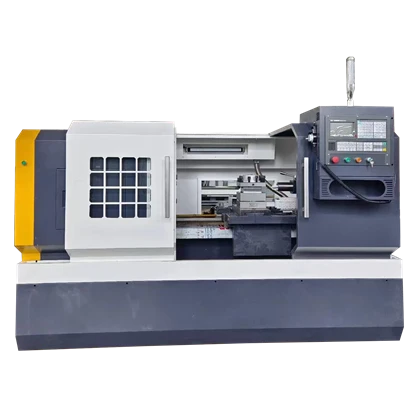 ชิ้นงานกลึง CNC บนเครื่องกลึงแบบแบน-